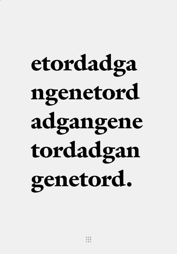 Et ord ad gangen